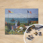 Garden vid Sainte-Adresse | Claude Monet Pussel<br><div class="desc">Garden at at Sainte-Adresse,  eller Jardin à Sainte-Adresse (1867) av Fransk konstnär Claude Monet. Målningen skildrar en solupplyst scen av fritid för contemporary på Monets sommarsemesterort i Sainte-Adresse. Använda verktygen för att lägga till anpassningsbar eller anpassa bilden.</div>