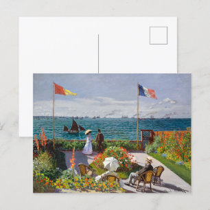 Garden vid Sainte-Adresse Claude Monet Vykort