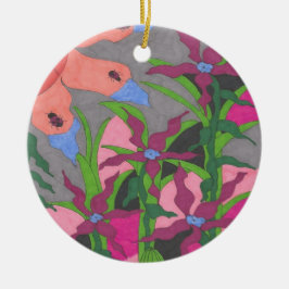 Garden vid Twilight Stone Underlägg Julgransprydnad Keramik