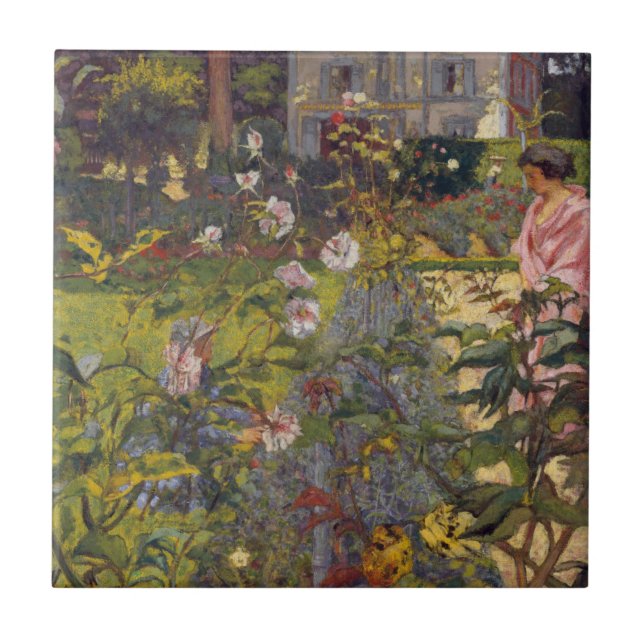 Garden vid Vaucresson Kakelplatta (Framsidan)