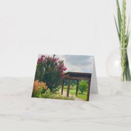 Garden View Notecard Tack Kort