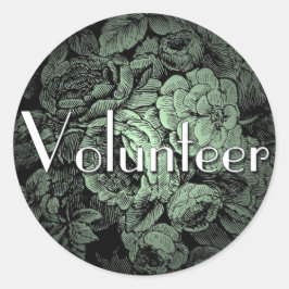 Garden Volunteer Stickers Runt Klistermärke