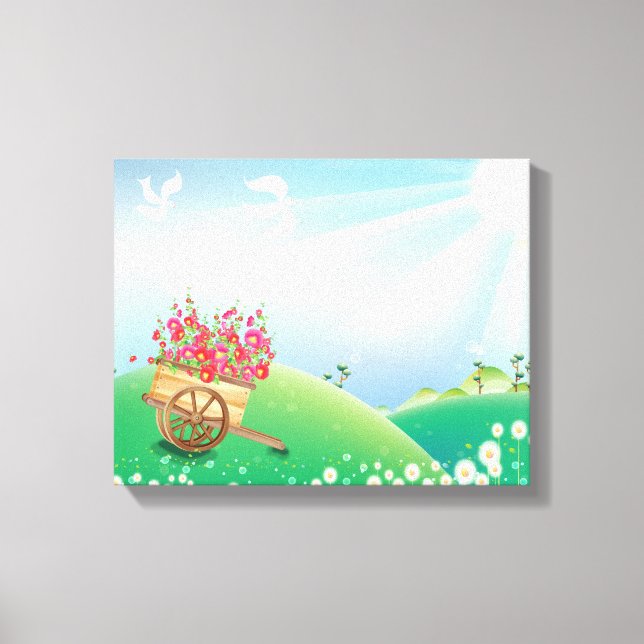 Garden Wagon Wrapped Canvas (Framsida)