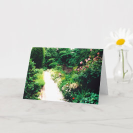 Garden Walk Digital 5-tums x 7-tums Mitt gratulati Kort