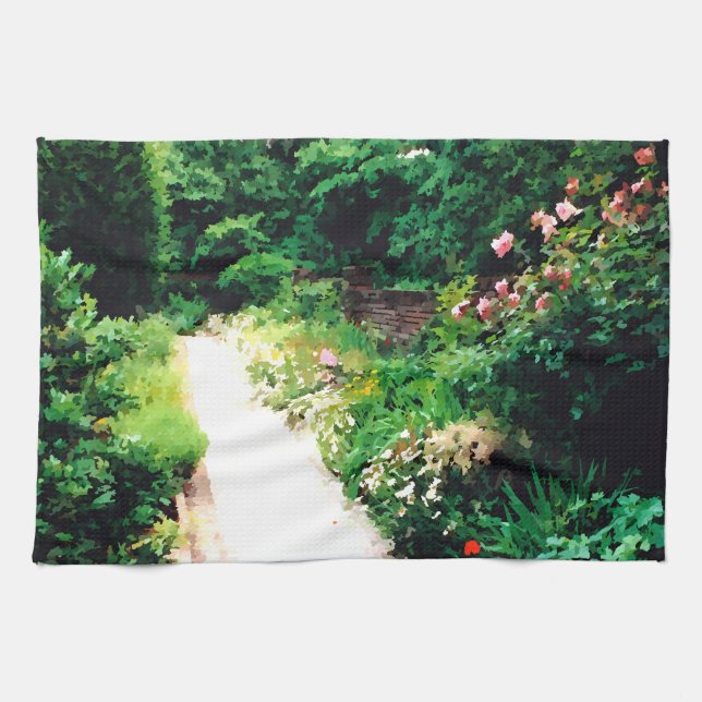Garden Walk Digital Kökshandduk (Horisontell)