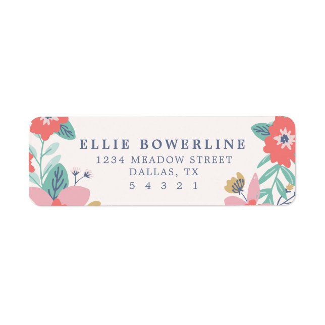 Garden Wandeans Adressetiketter Returadress Etikett (Framsidan)