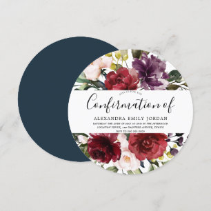 Garden Watercolor Blommigts-bekräftelse Inbjudningar