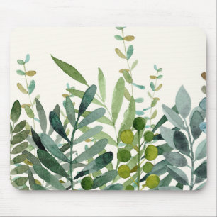 Garden-Watercolor Botanical Löv Musmatta