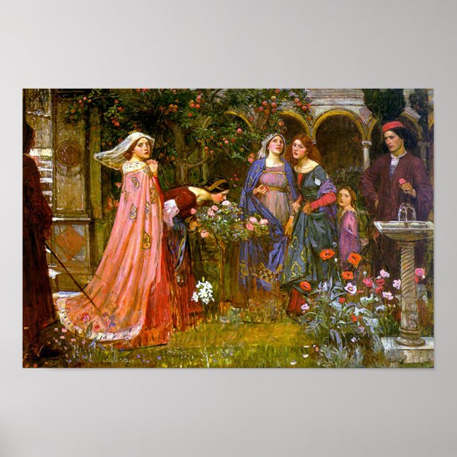Garden Waterhouse Fine Art Poster (Framsidan)