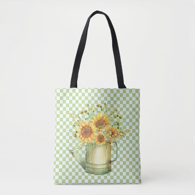 Garden Watering can Sunblommor Tygkasse (Framsida)