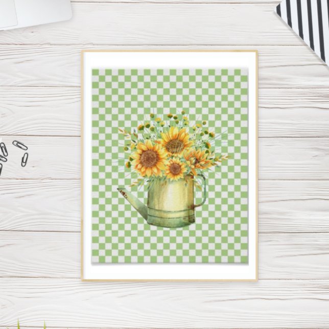 Garden Watering Can Sunflowers   Poster (Skapare uppladdad)