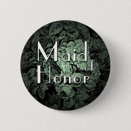 Garden Wedding Buton: Maid of honor Knapp