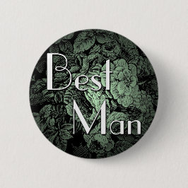 Garden Wedding Button: Best Man Knapp