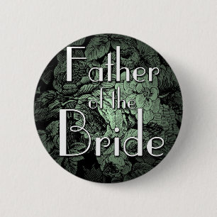 Garden Wedding Button [Far i Bride] Knapp