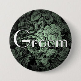 Garden Wedding Button: Groom Knapp