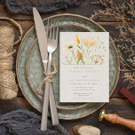 Garden Wedding Simple Wildblommor Botanical Inbjudningar<br><div class="desc">En enkel och elegant botanisk inbjudan som är perfekt för en trädgård eller utomhus bröllop.</div>