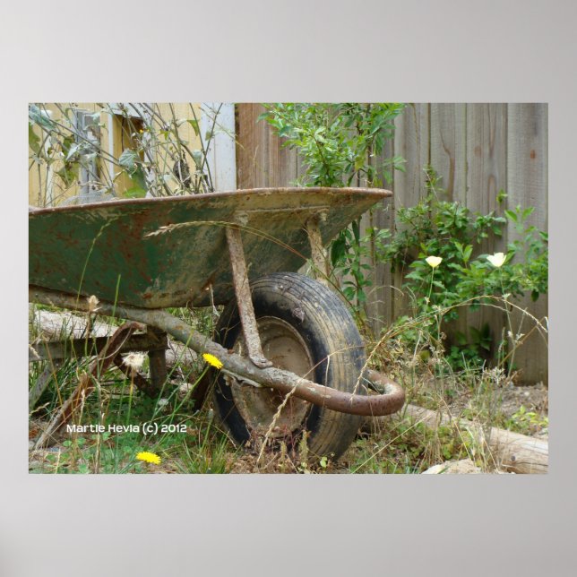 Garden Wheelbarrow Poster (Framsidan)
