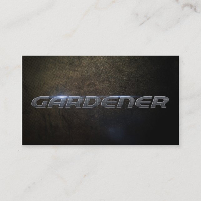 Gardener business card visitkort (Framsida)