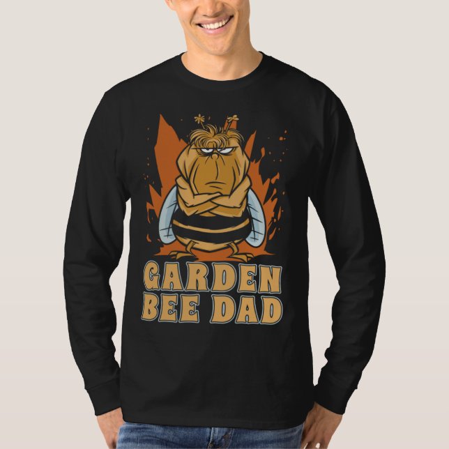 Gardener Dad Flowers Garden  Plants Gardening Bees T Shirt (Framsida)