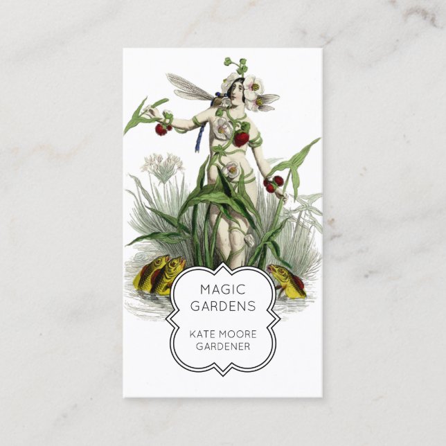 Gardener Enchanted Fairy Pond Visitkort (Framsida)