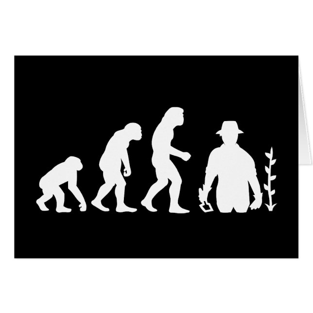 Gardener Evolution Hälsningskort (Framsidan Horizontal)