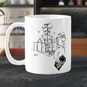 Gardener Fertiliserar hans Skörd. Funny Kaffemugg