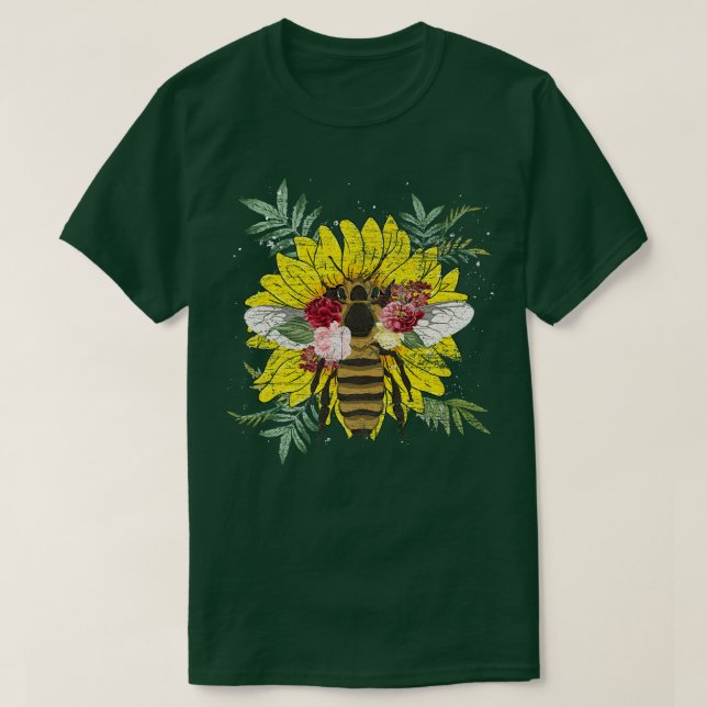 Gardener Flower Insekt Botanical Garden Blommigt B T Shirt (Design framsida)