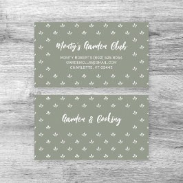 Gardener för anpassat namn för modern hand | visitkort