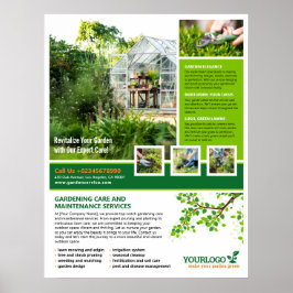Gardener, Garden Center, Gräsmatta Care Poster