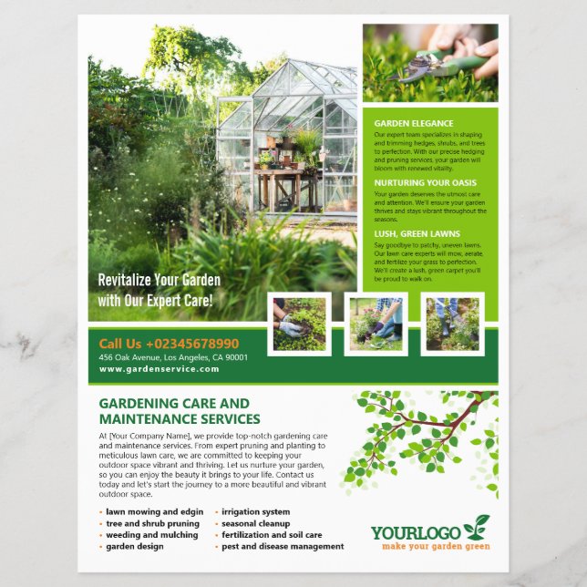 Gardener, Garden Center, Gräsmatta Care Reklamblad (Framsidan)