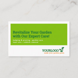 Gardener, Garden Center, Gräsmatta Care Visitkort