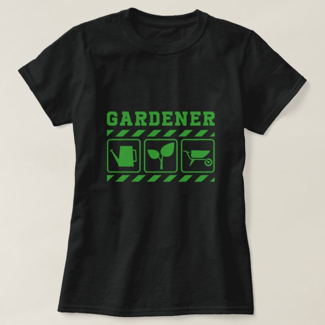 Gardener  Garden Plants Flowers Work Gift T Shirt (Design framsida)
