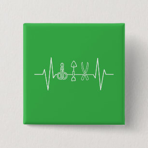 Gardener - Garden Verktyg Heartslag Gardener Gift Knapp