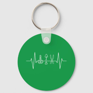 Gardener - Garden Verktyg Heartslag Gardener Gift Nyckelring