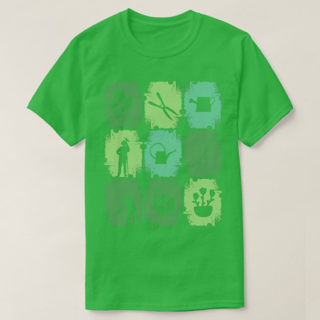 Gardener Garden Verktyg T Shirt (Design framsida)
