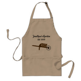 Gardener Garden Wheelbarrow Apron med fickor Förkläde