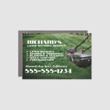 Gardener Gräsmatta Care and Maintenance Car Magnet