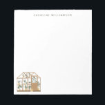 Gardener Greenhouse Illustration Personlig Namn Anteckningsblock<br><div class="desc">Gardener Greenhouse Illustration Personlig Namn Anteckningsblock</div>