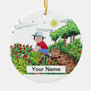 Gardener - Hondjur Julgransprydnad Keramik