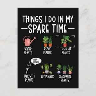 Gardener Humor Plant Whisperer Flowers Vykort