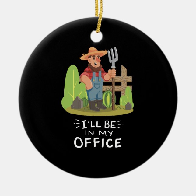 Gardener  julgransprydnad keramik (Framsidan)