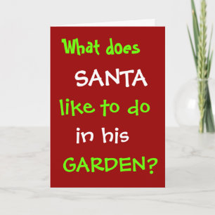 Gardener-jultomten Joke  jul Helgkort