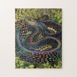 Gardener Snake Study beläget utanför Skin Jigszle  Pussel