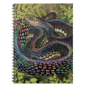 Gardener Snake Study besöker andra ställen än hude Anteckningsbok