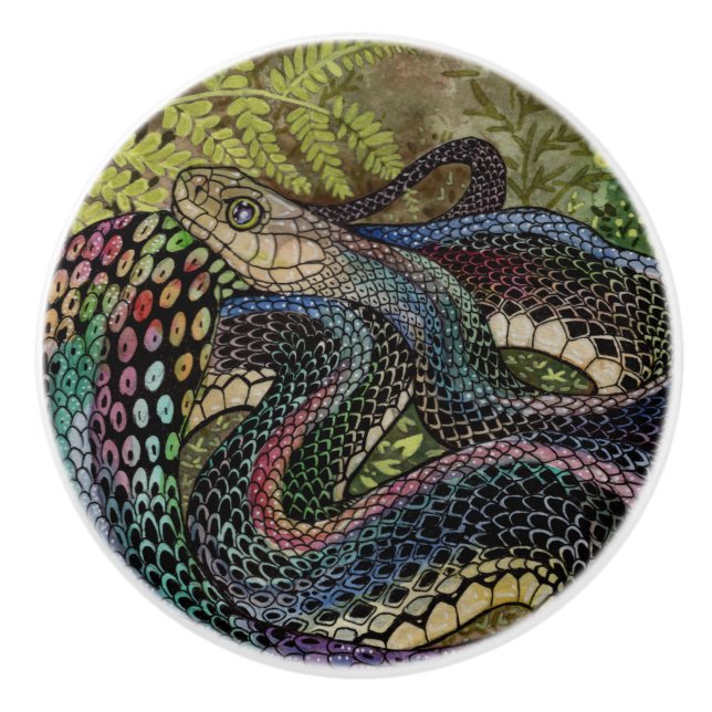 Gardener Snake Study besöker andra ställen än hude Knopp (Framsidan)