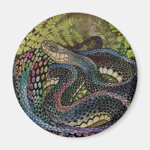 Gardener Snake Study besöker andra ställen än hude Magnet