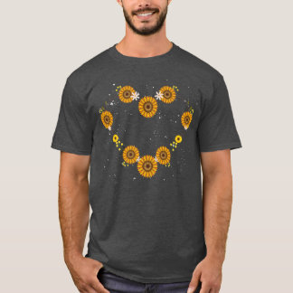 Gardener Solros Blommar Heart Botanical Garden T Shirt