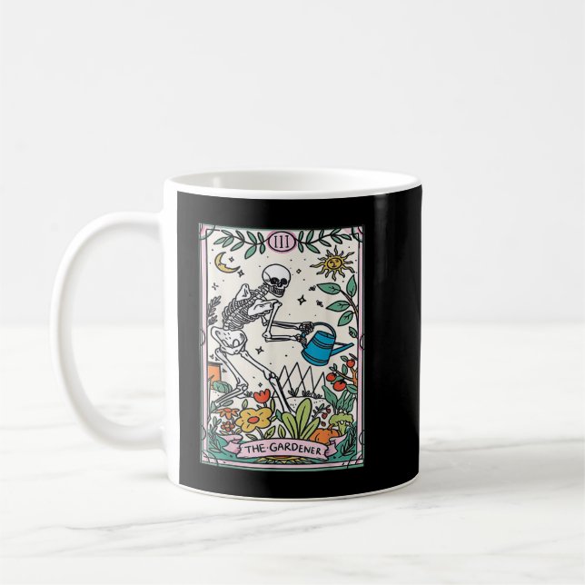 Gardener Tarot Card Mystical Witchy  Kaffemugg (Vänster)