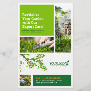 Gardener, tjänster, DL Flyer för Gräsmatta