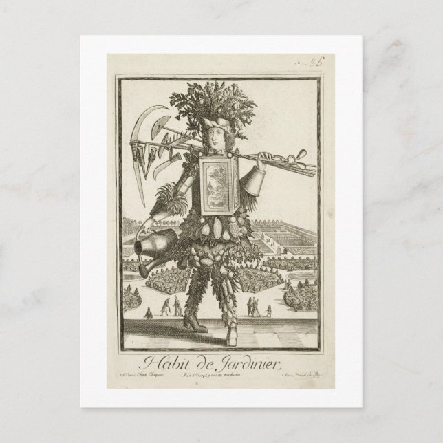 Gardeners dräkt, illustration från Dic Vykort (Framsida)